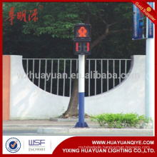 Traffic signal pole for road application hot dip galvanized traffic light pole